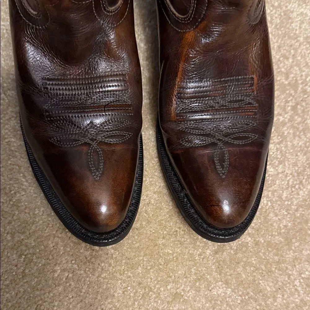 Laredo Dark Brown Leather upper Boots sz men’s 9D